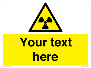 Custom Radioactive Material Sign